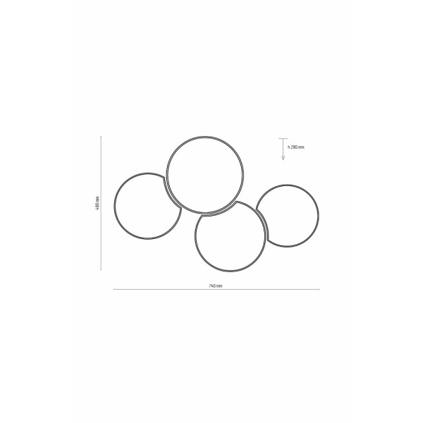 Потолочный светильник TK lighting 3446 Mona Золотая - фото №1