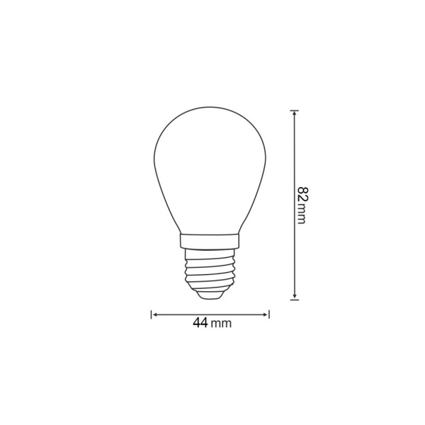 Светодиодная лампочка для гирлянды из коллекции Party Neon Goldlux 322180 E27 2x0.3W 2200K 50Lm красная - фото №4