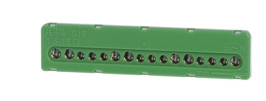 Клеммный блок PE ABB 41Z59 9x6+7x16мм² (1SPE007715F0743) - фото №1