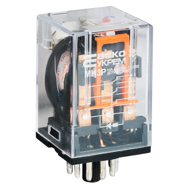 Проміжне реле Аско-Укрем МK3P DC 24В (A0090010012)