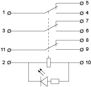 Проміжне реле Аско-Укрем МK3P DC 24В (A0090010012) - фото №3
