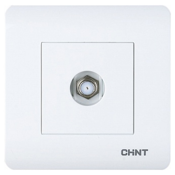 Розетка ТВ-SAT Chint NEW3 белая (715393)