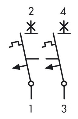 Автоматичний вимикач Schrack BM418210 4,5кА 10А 2P х-ка B - фото №5