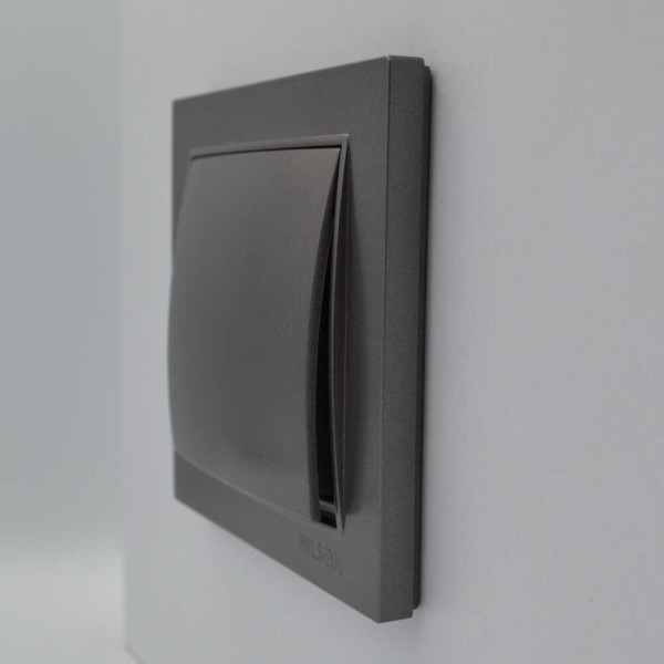 Выключатель Nilson Thor антрацит 1кл ( 27161001 ) - фото №2