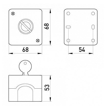 Пост управления с секторным переключателем 0-1, E.Next - фото №1