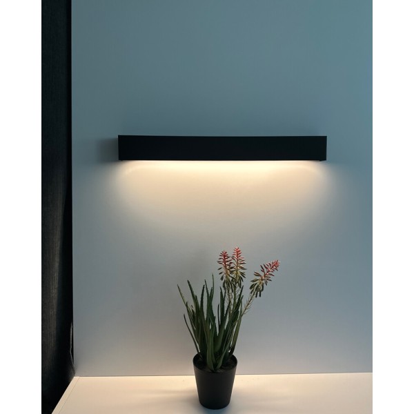 Бра, настенный светильник Nowodvorski 7596 Straight Wall LED T8LED 1x11W 3000K 1700Lm IP20 черный - фото №1