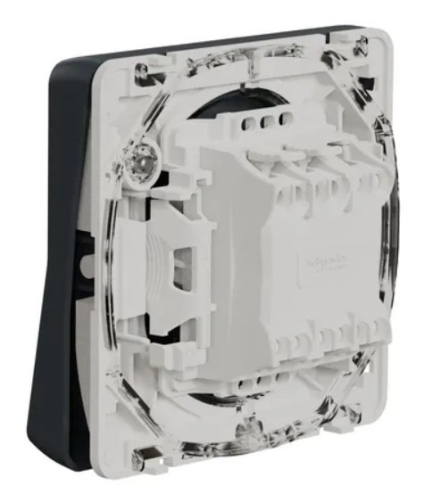 Кнопочный выключатель Schneider Electric MUR35127 с подсветкой IP55 (черный) - фото №1