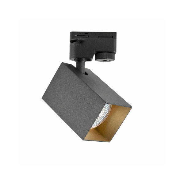 Трековый светильник Goldlux 321756 Square GU10 1x10W IP20 BK - фото №1