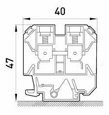 Наборная клеммная колодка E.Next e.tc.din.pro.2.5 на DIN-рейке (p049001) - фото №1