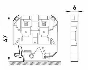 Наборная клеммная колодка E.Next e.tc.din.pro.2.5 на DIN-рейке (p049001) - фото №2