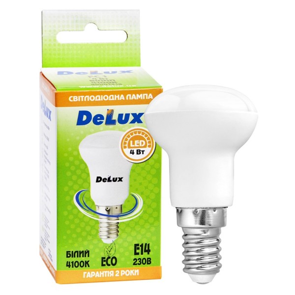 Лампа світлодіодна Delux (90001318) FC1 R39 E14 4100K 4Вт - фото №1