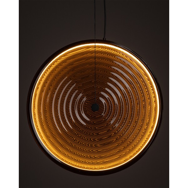 Підвісний світильник, люстра Nowodvorski 12233 Aura LED 1x22W 3000K 370Lm IP20 бурштиновий - фото №1