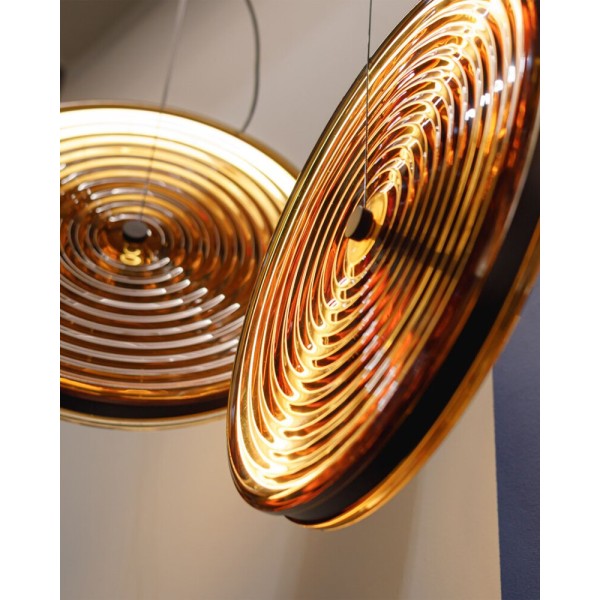 Підвісний світильник, люстра Nowodvorski 12233 Aura LED 1x22W 3000K 370Lm IP20 бурштиновий - фото №2