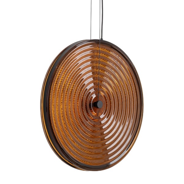 Підвісний світильник, люстра Nowodvorski 12233 Aura LED 1x22W 3000K 370Lm IP20 бурштиновий - фото №4