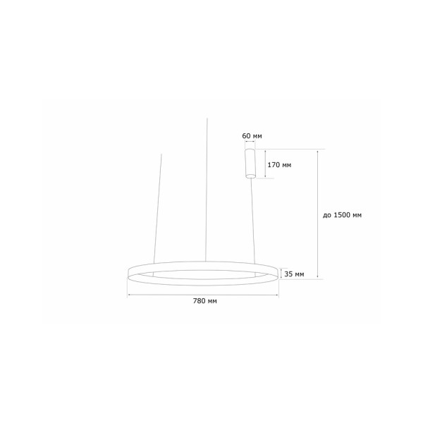 Підвісний світильник, люстра MJ-Light 11009 Ring - фото №2