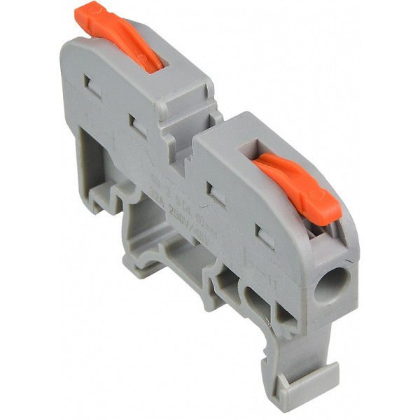 Универсальная клемма на Din-рейку Аско-Укрем PCT-211 серая (A0130010113) - фото №1