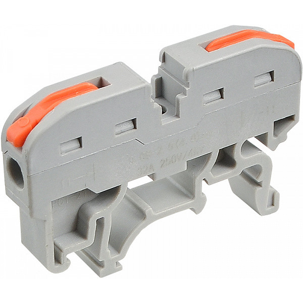 Универсальная клемма на Din-рейку Аско-Укрем PCT-211 серая (A0130010113) - фото №3