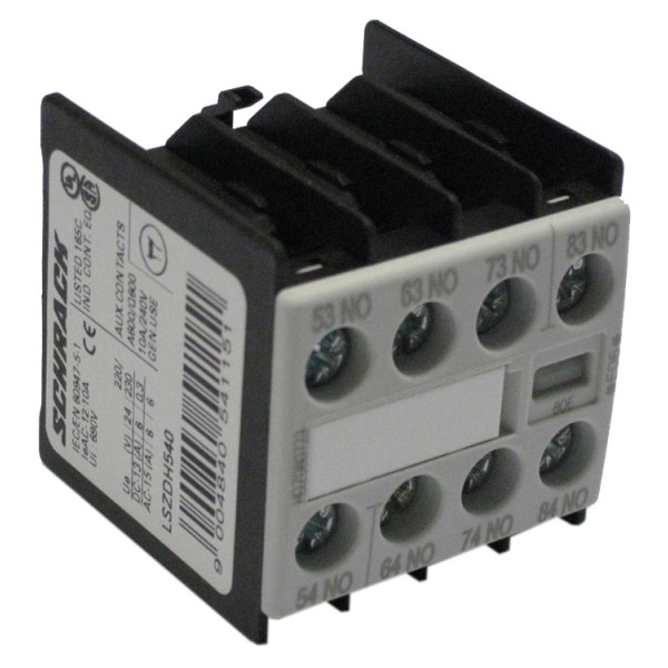 Блок дополнительных контактов Schrack LSZDH540 4НО для LSDD