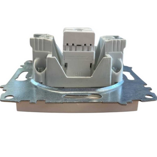 Розетка ELBI ZENA белая компьютерная 1-я без рамки ( 609-010200-247 ) - фото №2