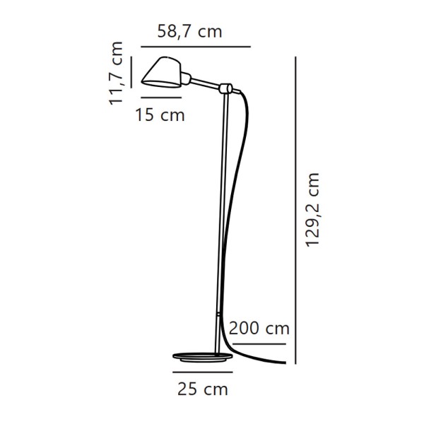 Торшер Nordlux 2020464003 Stay E27 1x60W IP20 чорний - фото №4