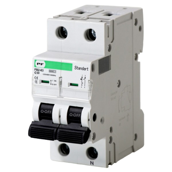 Електро-автомат Promfactor STANDART FB2-63 1P+N C 50A 6кА (FB2CN2050)