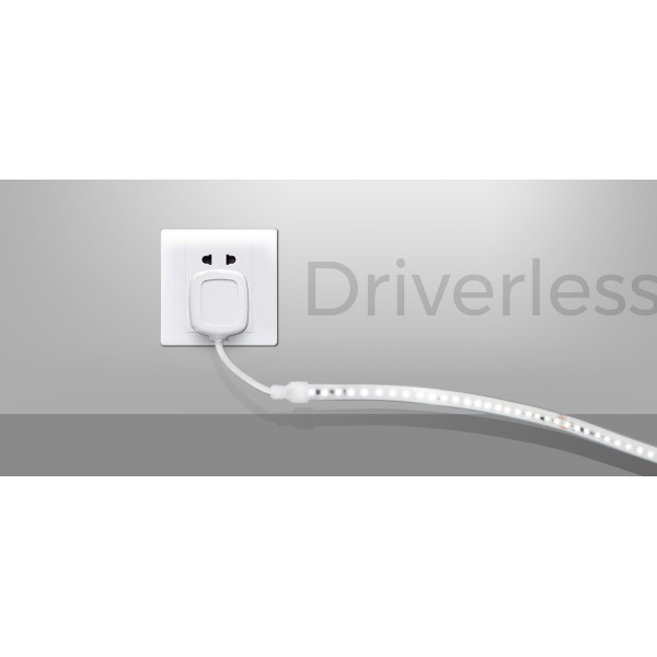 LED стрічка COLORS 52-2835-230V-IP65 5.3W 450Lm 2850K 50м (H852-230V-12mm-WW) - фото №2