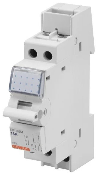 Модульный переключатель нагрузки GEWISS I-0-II 2P 16A 1M (GW96554)