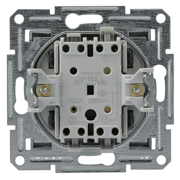 Переключатель 1-клавишный без рамки антрацит Asfora, EPH0400171 - фото №3