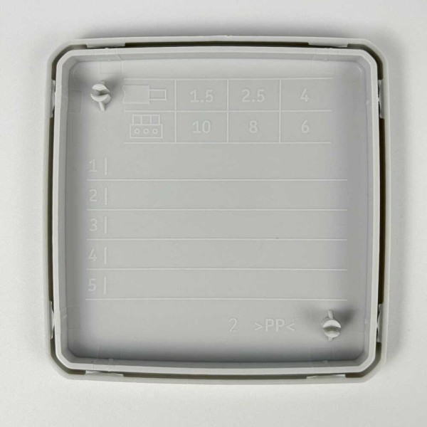 Коробка розподільча СКІМ K85-0 88х88х52 сіра IP54 ( B1102017 ) - фото №6