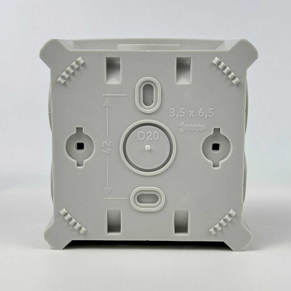 Коробка розподільча СКІМ K85-0 88х88х52 сіра IP54 ( B1102017 ) - фото №9