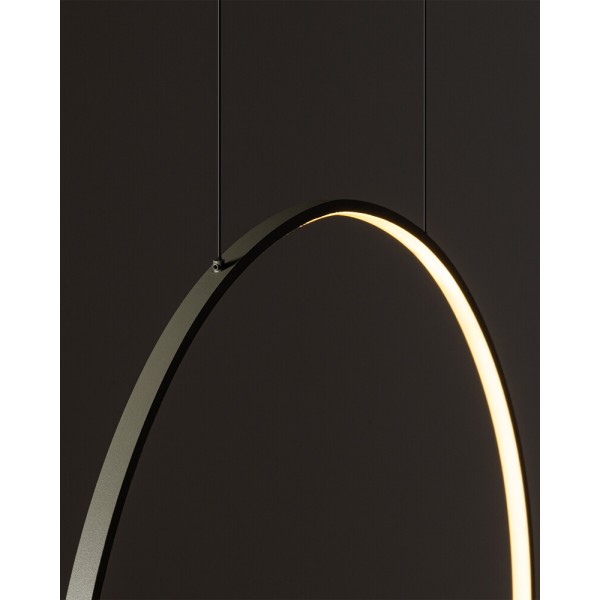 Подвесной светильник, люстра Nowodvorski 11401 Circolo LED M 1x21W 3000K 660Lm IP20 оливковый - фото №3