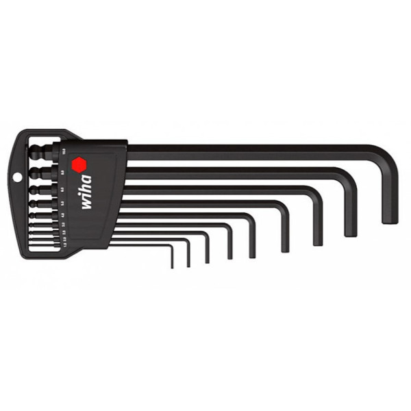 Набор шестигранных длинных ключей Wiha W03879 со сферической головкой (9шт)