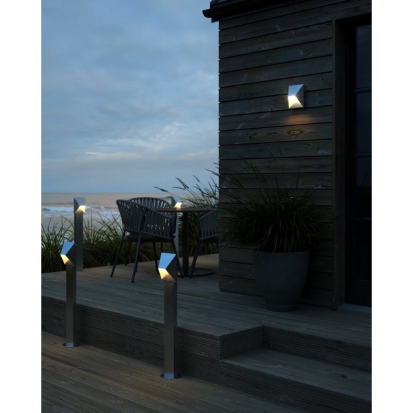 Вуличний світильник Nordlux 2218208031 Pontio GU10 1x25W IP54 сріблястий - фото №1