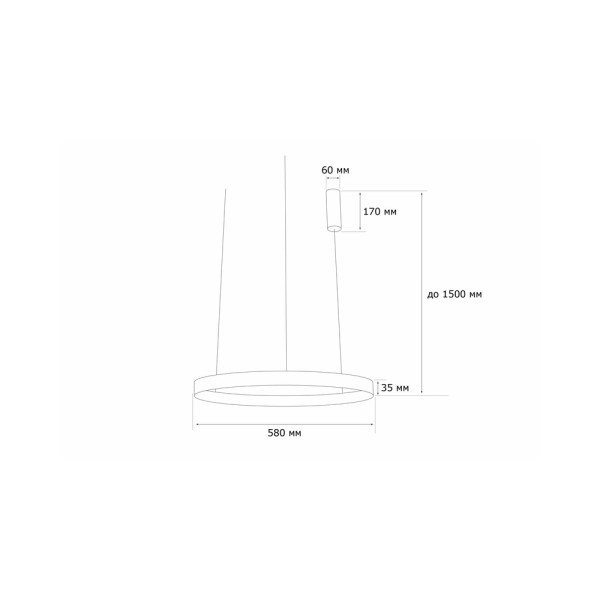 Підвісний світильник, люстра MJ-Light 11004 Ring - фото №3