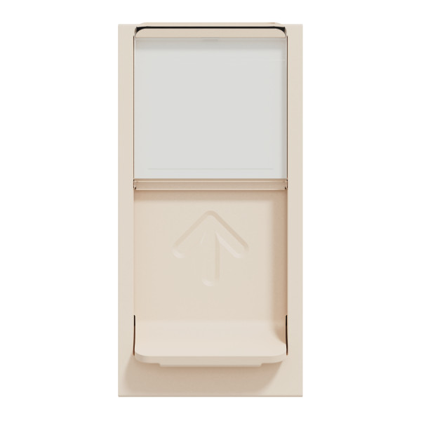 Комп'ютерна розетка RJ45 Schneider Electric Unica New NU341044 cat5 UTP 1м бежева - фото №1