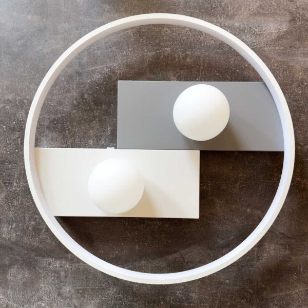 Світильник LED smart PICASSO-R+пульт 80W 3000-5000K IP20 круг біло-сірий Violux ( 220625 ) - фото №2