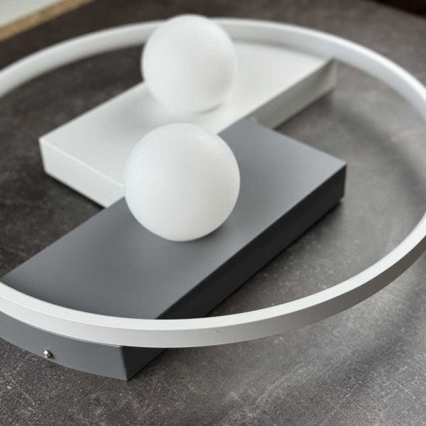 Світильник LED smart PICASSO-R+пульт 80W 3000-5000K IP20 круг біло-сірий Violux ( 220625 ) - фото №3