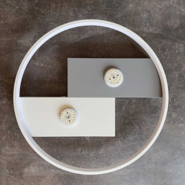 Світильник LED smart PICASSO-R+пульт 80W 3000-5000K IP20 круг біло-сірий Violux ( 220625 ) - фото №4