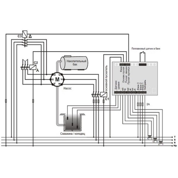 Реле последовательности работы насосов Tense TDK-01 - фото №3