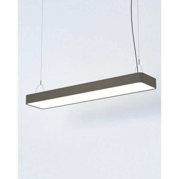 Подвесной светильник, люстра Nowodvorski 7532 Soft led T8LED 2x16W 3000K 4600Lm IP20 Графитовый - фото №1