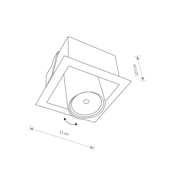 Точечный светильник Nowodvorski 8936 Eye mod GU10 1x35W IP20 Белый - фото №1