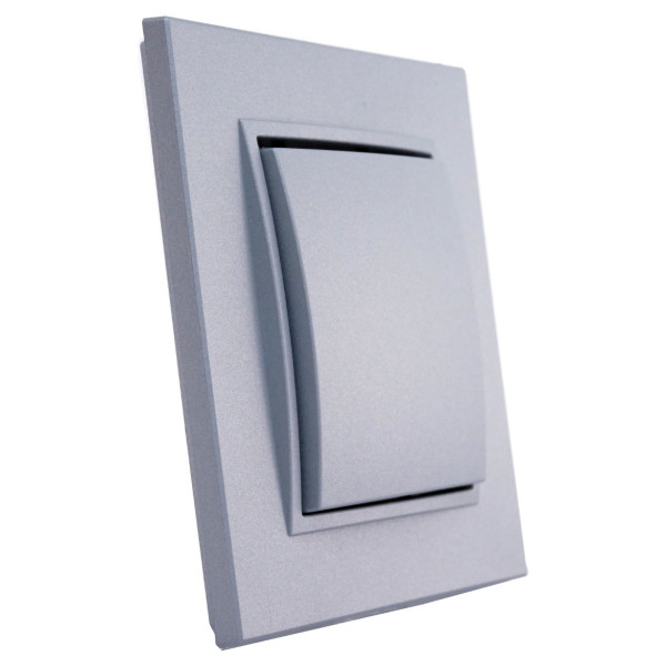 Рамка 1-местная алюминий Berker B.7 - фото №1