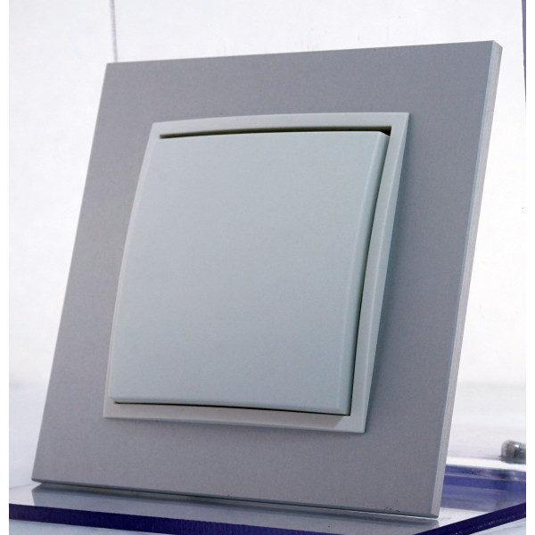 Рамка 1-местная алюминий Berker B.7 - фото №2