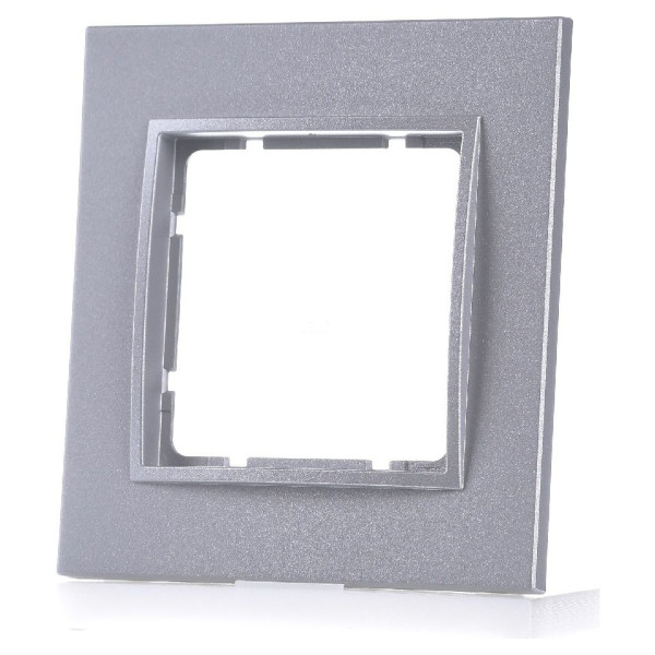 Рамка 1-местная алюминий Berker B.7 - фото №3