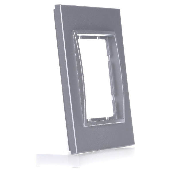 Рамка 1-местная алюминий Berker B.7 - фото №4