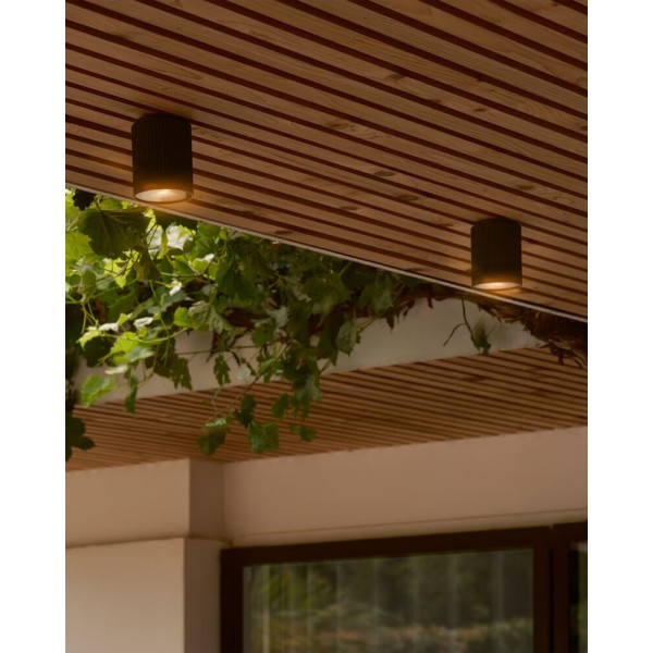 Вуличний світильник Nordlux 2518316003 Kyklop Ripple GU10 1x15W IP54 чорний - фото №1