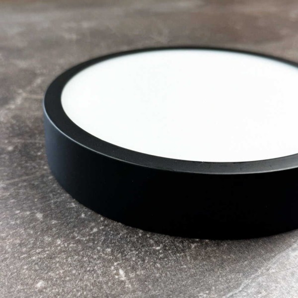 Світильник LED Violux ДББ RODOS круг 18W 5000K IP20 чорний ( 330341 ) - фото №4