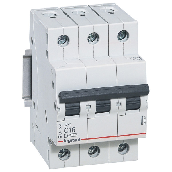 Електроавтомат RX³ 4,5кА 16А 3п C, Legrand