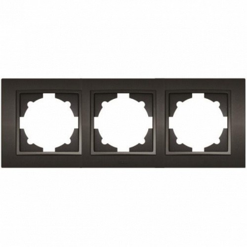 Рамка ELBI ZENA Silverline черный металлик 3-я (500-011100-227)