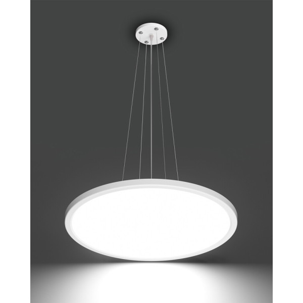 Подвесной светильник, люстра светодиодная Italux PND-72843-480R-36W-WH Manito Led 1x36W 2800K/4000K/6000K 4300Lm IP40 Белая - фото №1
